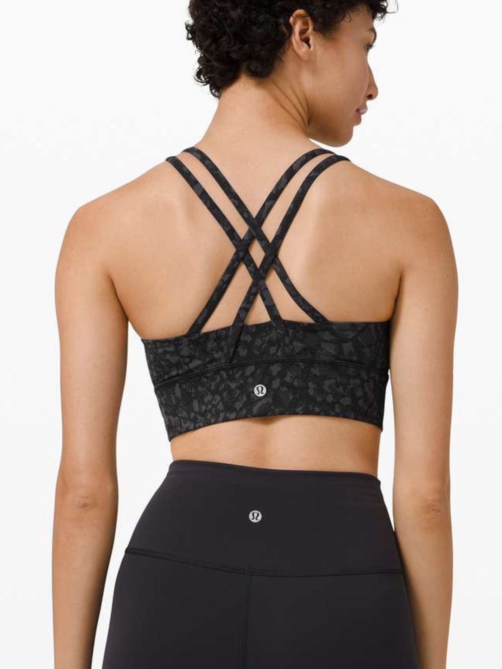 lululemon Energy Bra Long Line Camo Size 4